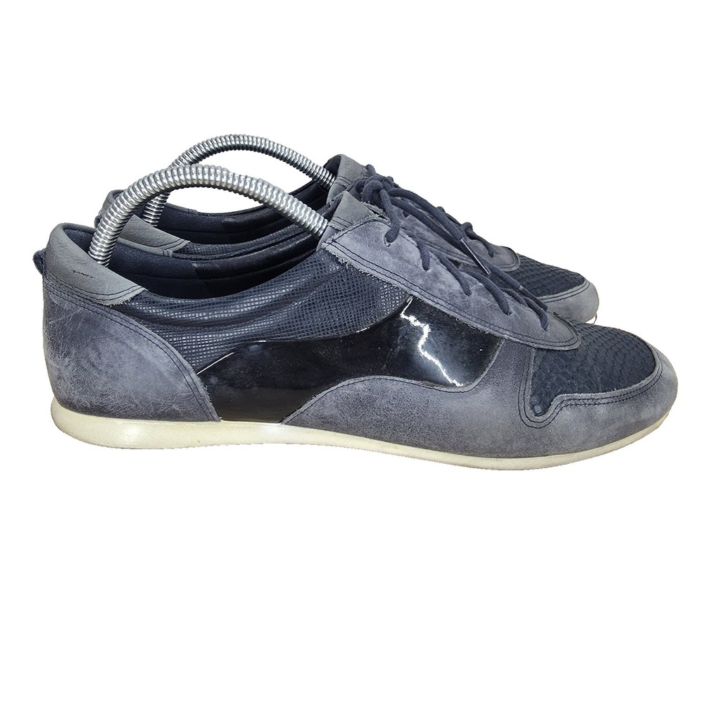 Ecco Touch Tie Fashion Sneakers Womens 41 US 10 - 10.5 Gray Suede Leather Casual
